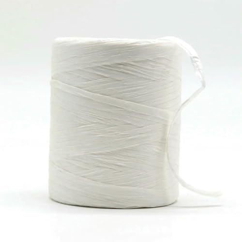 WanMing Raffia-Seilgarn, Bio-Strohgarn zum Stricken von Sommerhüten, Taschen, Geschenkboxen, Verpackungen, Geschenkpapier, Bindfaden, 130 g/Rolle von WanMing
