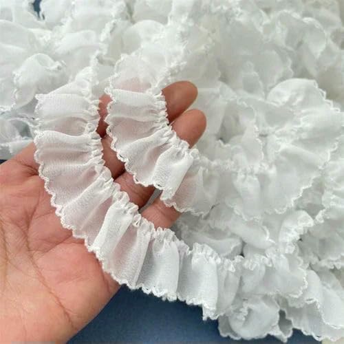 WanMing Rüschen-Spitzenbesatz, Kleiderrock-Dekoration, Spitzenband, Accessoires, 3 cm breit, 3 Yards WanMing Rüschen-Spitzenbesatz, Kleiderrock-Dekoration, Spitzenband, Accessoires, 3 cm breit, 3 Yards von WanMing
