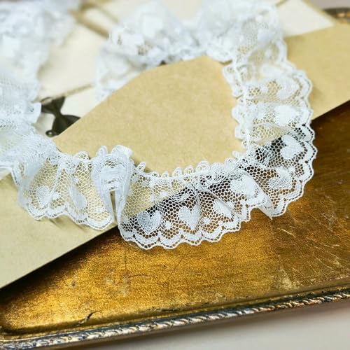 WanMing Weiß Gesammelt Spitze Stickerei Zubehör Pet Manschette Kragen Rock Dekoration Öse Spitze Trim Rüschen Tüll DIY Band WanMing Weiß Gesammelt Spitze Stickerei Zubehör Pet Manschette Kragen Rock Dekoration Öse Spitze Trim Rüschen Tüll DIY Band von WanMing
