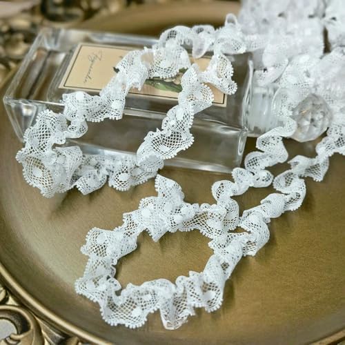 WanMing Weiß Gesammelt Spitze Stickerei Zubehör Pet Manschette Kragen Rock Dekoration Öse Spitze Trim Rüschen Tüll DIY Band WanMing Weiß Gesammelt Spitze Stickerei Zubehör Pet Manschette Kragen Rock Dekoration Öse Spitze Trim Rüschen Tüll DIY Band von WanMing