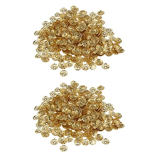 WanShi 1000 Stück 6mm Gold Ton Perlenkappen für Schmuck Machen WanShi 1000 Stück 6mm Gold Ton Perlenkappen für Schmuck Machen von WanShi