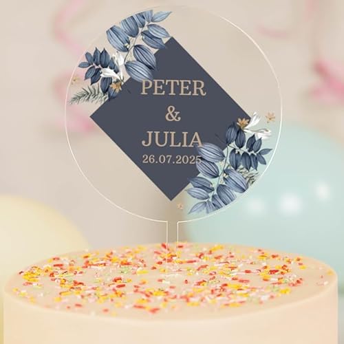 Wanapix | Cake Topper personalisiert | Tortenaufsatz Geburtstag | Tortendeko personalisiert | Flowers Wanapix | Cake Topper personalisiert | Tortenaufsatz Geburtstag | Tortendeko personalisiert | Flowers von Wanapix