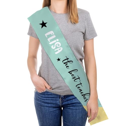 Wanapix | Schärpen Bedrucken | Personalisiert mit Foto und Text | Beidseitig Personalisierbar | Hochwertiger Vollfarbdruck | 188 cm x 14,5 cm | Teacher Wanapix | Schärpen Bedrucken | Personalisiert mit Foto und Text | Beidseitig Personalisierbar | Hochwertiger Vollfarbdruck | 188 cm x 14,5 cm | Teacher von Wanapix