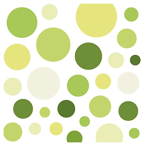 Little Deco Wandsticker 86 Punkte Kinderzimmer Junge Mädchen Kreise | grün | viele Farben Wandtattoo Klebepunkte Wandaufkleber Dots bunt DL390 Little Deco Wandsticker 86 Punkte Kinderzimmer Junge Mädchen Kreise | grün | viele Farben Wandtattoo Klebepunkte Wandaufkleber Dots bunt DL390 von Wandaro