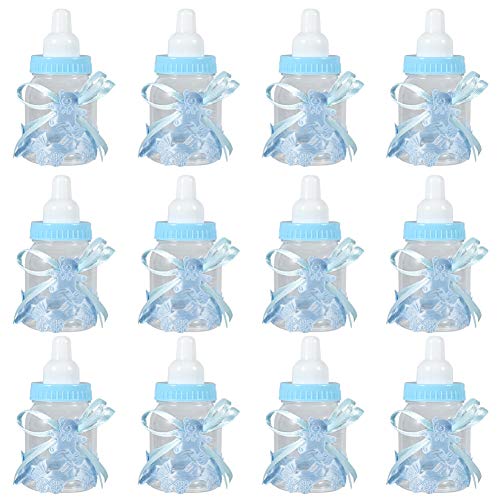 Wandisy Verrückter Süßigkeit-Schokoladen-Flaschen-Kasten für Mädchen-Jungen-Babyparty-Gastgeschenke Geschenk-Dekorationen 12Pcs(Blau) von Wandisy