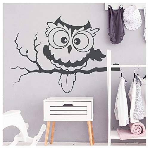 Wandtattoo Eule auf einem Ast Wandsticker Kinderzimmer / 26 grau / 35 cm hoch x 50 cm breit Wandtattoo Eule auf einem Ast Wandsticker Kinderzimmer / 26 grau / 35 cm hoch x 50 cm breit von Wandtattoo Loft