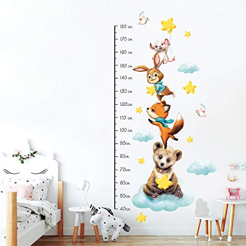 Wandtattoo Kinderzimmer Messlatte Tiere Pyramide Größe messen Kinder Babyzimmer Wandtattoo Kinderzimmer Messlatte Tiere Pyramide Größe messen Kinder Babyzimmer von Wandtattoo Loft
