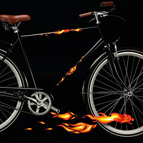 Wandtattoo Loft Aufkleber für Fahrrad, Auto, E-Scooter und weitere, 21 Stück, Feurige Wolfsflammen Motiv, Dekosticker, Aufkleber Dekoration, Sticker für Dekoration, Fahrraddekoration, Fahrradaufkleber Wandtattoo Loft Aufkleber für Fahrrad, Auto, E-Scooter und weitere, 21 Stück, Feurige Wolfsflammen Motiv, Dekosticker, Aufkleber Dekoration, Sticker für Dekoration, Fahrraddekoration, Fahrradaufkleber von Wandtattoo-Loft