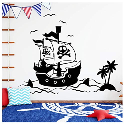 Wandtattoo Loft Piratenschiff mit Schatzinsel Wandtattoo Kinderzimmer Wandaufkleber / 30 Farben / 3 Größen Wandtattoo Loft Piratenschiff mit Schatzinsel Wandtattoo Kinderzimmer Wandaufkleber / 30 Farben / 3 Größen von Wandtattoo Loft