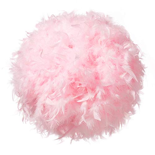 Waneway Feder Lampenschirm für Pendelleuchte Deckenleuchte, Flaumig Verträumt Lichtschatten für Tischlampe oder Stehlampe, Schlafzimmer, Hochzeits oder Party Dekoration, Durchmesser 30cm, Rosa Waneway Feder Lampenschirm für Pendelleuchte Deckenleuchte, Flaumig Verträumt Lichtschatten für Tischlampe oder Stehlampe, Schlafzimmer, Hochzeits oder Party Dekoration, Durchmesser 30cm, Rosa von Waneway