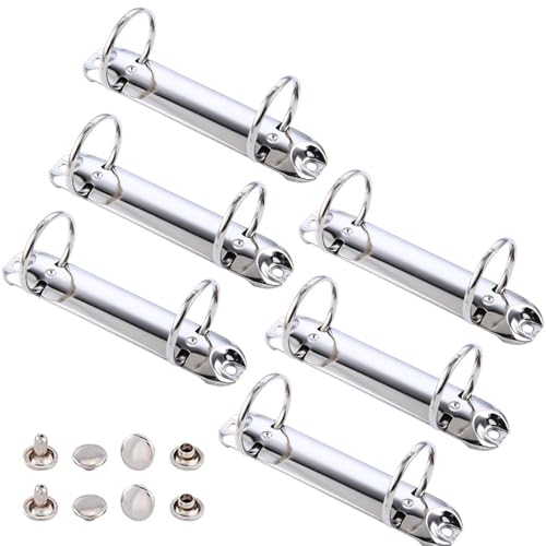 2 Ring Binder Mechanismus, Wanfoou 6 Stück O-förmiger Metallclip 2 Ring Bindemittel Ersatz, Metall-Clip-Ringbuch für Papieraufbewahrung, Ordner, Planer, Zubehör, 123 mm 2 Ring Binder Mechanismus, Wanfoou 6 Stück O-förmiger Metallclip 2 Ring Bindemittel Ersatz, Metall-Clip-Ringbuch für Papieraufbewahrung, Ordner, Planer, Zubehör, 123 mm von Wanfoou