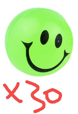 Flummi, 30 Stück Flummies Für Kinder, Leuchtbälle Für Partygeschenke, Geburtstagsfeiern Und Schulbelohnungen, Bunte Springbälle 2,5 cm von WangVipfei