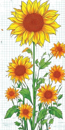 Malen Nach Zahlen Anlage Sonnenblume, Groß XXL Malen Nach Zahlen Erwachsene, DIY Kinder Handgemalt öLgemäLde Kit, mit 3- Pinseln und Acrylpigment-Kunstwerk Set, Home Decor Ohne Rahmen 40x80cm L-925 Malen Nach Zahlen Anlage Sonnenblume, Groß XXL Malen Nach Zahlen Erwachsene, DIY Kinder Handgemalt öLgemäLde Kit, mit 3- Pinseln und Acrylpigment-Kunstwerk Set, Home Decor Ohne Rahmen 40x80cm L-925 von Wangdoud