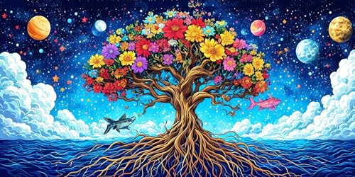 Malen Nach Zahlen Baum See, Malen Nach Zahlen Kinder ab 5, DIY Faltenfreie Leinwand, Kreativ set für Erwachsene, Mit Pinseln und Ölgemälde Acrylfarbe, Zimmer Deko Geschenk Mädchen 80x160cm L-278 Malen Nach Zahlen Baum See, Malen Nach Zahlen Kinder ab 5, DIY Faltenfreie Leinwand, Kreativ set für Erwachsene, Mit Pinseln und Ölgemälde Acrylfarbe, Zimmer Deko Geschenk Mädchen 80x160cm L-278 von Wangdoud
