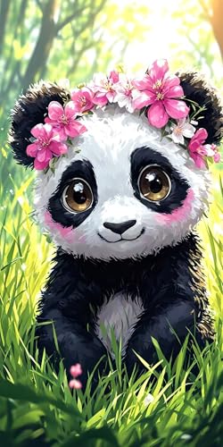 Malen Nach Zahlen Blume Panda, Groß XXL Malen Nach Zahlen Erwachsene, DIY Kinder Handgemalt öLgemäLde Kit, mit 3- Pinseln und Senior Acrylpigment-Kunstwerk Set, Home Decor Ohne Rahmen 50x100cm L-952 Malen Nach Zahlen Blume Panda, Groß XXL Malen Nach Zahlen Erwachsene, DIY Kinder Handgemalt öLgemäLde Kit, mit 3- Pinseln und Senior Acrylpigment-Kunstwerk Set, Home Decor Ohne Rahmen 50x100cm L-952 von Wangdoud