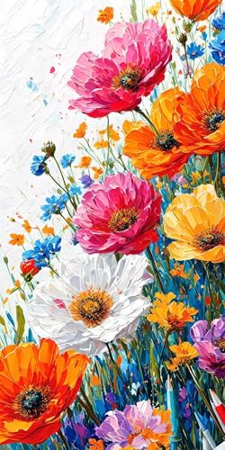 Malen Nach Zahlen Farbe Blume, Groß XXL Malen Nach Zahlen Erwachsene, DIY Kinder Handgemalt öLgemäLde Kit, mit 3- Pinseln und Senior Acrylpigment-Kunstwerk Set, Home Decor Ohne Rahmen 40x80cm L-961 Malen Nach Zahlen Farbe Blume, Groß XXL Malen Nach Zahlen Erwachsene, DIY Kinder Handgemalt öLgemäLde Kit, mit 3- Pinseln und Senior Acrylpigment-Kunstwerk Set, Home Decor Ohne Rahmen 40x80cm L-961 von Wangdoud
