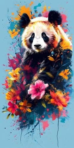 Malen Nach Zahlen Farbe Panda, Groß XXL Malen Nach Zahlen Erwachsene, DIY Kinder Handgemalt öLgemäLde Kit, mit 3- Pinseln und Senior Acrylpigment-Kunstwerk Set, Home Decor Ohne Rahmen 50x100cm L-946 Malen Nach Zahlen Farbe Panda, Groß XXL Malen Nach Zahlen Erwachsene, DIY Kinder Handgemalt öLgemäLde Kit, mit 3- Pinseln und Senior Acrylpigment-Kunstwerk Set, Home Decor Ohne Rahmen 50x100cm L-946 von Wangdoud