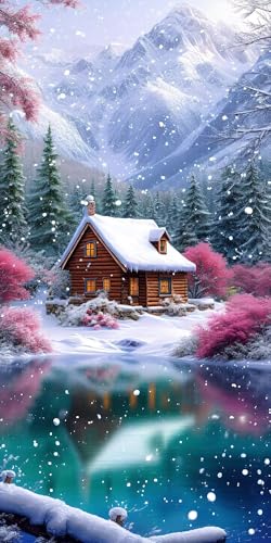 Malen Nach Zahlen Kabine Schnee, Malen Nach Zahlen Kinder ab 5, DIY Faltenfreie Leinwand, Kreativ set für Erwachsene, Mit Pinseln und Ölgemälde Acrylfarbe, Zimmer Deko Geschenk Mädchen 100x200cm L-906 Malen Nach Zahlen Kabine Schnee, Malen Nach Zahlen Kinder ab 5, DIY Faltenfreie Leinwand, Kreativ set für Erwachsene, Mit Pinseln und Ölgemälde Acrylfarbe, Zimmer Deko Geschenk Mädchen 100x200cm L-906 von Wangdoud