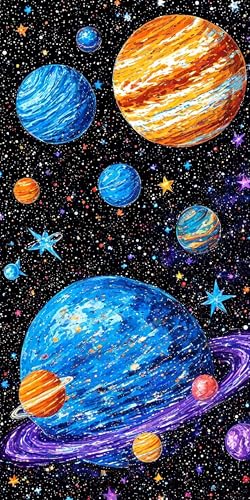 Malen Nach Zahlen Mond Stern, Malen Nach Zahlen Kinder ab 5, DIY Faltenfreie Leinwand, Kreativ set für Erwachsene, Mit Pinseln und Ölgemälde Acrylfarbe, Zimmer Deko Geschenk Mädchen 50x100cm L-897 Malen Nach Zahlen Mond Stern, Malen Nach Zahlen Kinder ab 5, DIY Faltenfreie Leinwand, Kreativ set für Erwachsene, Mit Pinseln und Ölgemälde Acrylfarbe, Zimmer Deko Geschenk Mädchen 50x100cm L-897 von Wangdoud