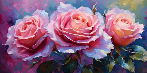 Malen Nach Zahlen Rosa Rose, Malen Nach Zahlen Kinder ab 5, DIY Faltenfreie Leinwand, Kreativ set für Erwachsene, Mit Pinseln und Ölgemälde Acrylfarbe, Zimmer Deko Geschenk Mädchen 25x50cm L-279 Malen Nach Zahlen Rosa Rose, Malen Nach Zahlen Kinder ab 5, DIY Faltenfreie Leinwand, Kreativ set für Erwachsene, Mit Pinseln und Ölgemälde Acrylfarbe, Zimmer Deko Geschenk Mädchen 25x50cm L-279 von Wangdoud