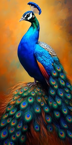Malen Nach Zahlen Tier Pfau, Groß XXL Malen Nach Zahlen Erwachsene, DIY Kinder Handgemalt öLgemäLde Kit, mit 3- Pinseln und Senior Acrylpigment-Kunstwerk Set, Home Decor Ohne Rahmen 50x100cm L-988 Malen Nach Zahlen Tier Pfau, Groß XXL Malen Nach Zahlen Erwachsene, DIY Kinder Handgemalt öLgemäLde Kit, mit 3- Pinseln und Senior Acrylpigment-Kunstwerk Set, Home Decor Ohne Rahmen 50x100cm L-988 von Wangdoud