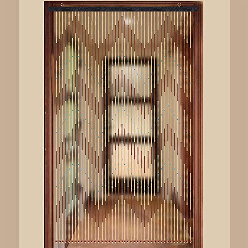 Wangkangyi Hängevorhang, mit Holzperlen, Pfeilmuster, Holz, Mehrfarbig, 91x220cm, 31PCS Wangkangyi Hängevorhang, mit Holzperlen, Pfeilmuster, Holz, Mehrfarbig, 91x220cm, 31PCS von Wangkangyi