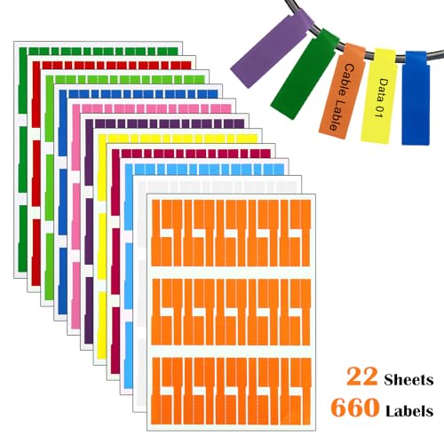 Wanmu 22 Blatt 660 Stück Kabeletiketten, 9 Farben Wasserdichte Kabelmarkierung, Selbstklebende Kabel Etiketten Markierungen, Reißfest Haltbar Kabelaufkleber Aufkleber Beschriftung Wanmu 22 Blatt 660 Stück Kabeletiketten, 9 Farben Wasserdichte Kabelmarkierung, Selbstklebende Kabel Etiketten Markierungen, Reißfest Haltbar Kabelaufkleber Aufkleber Beschriftung von Wanmu