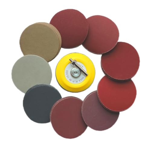 100 Stück 75mm Schleifpapier Klett 400 600 800 1000 1200 1500 2000 3000 5000 7000 Körnung, Schleifpapier Klett Set mit 1 Stück Schleifscheiben Pad Kit Polierpad Adapter. 100 Stück 75mm Schleifpapier Klett 400 600 800 1000 1200 1500 2000 3000 5000 7000 Körnung, Schleifpapier Klett Set mit 1 Stück Schleifscheiben Pad Kit Polierpad Adapter. von Wanmutrun