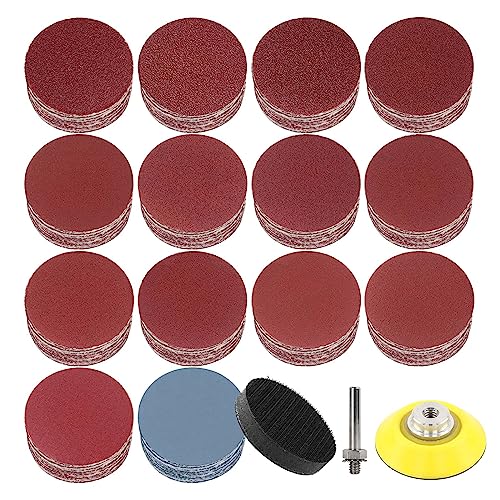 140 Stück 75mm Schleifpapier Klett 40 60 80 120 180 240 320 400 600 800 1000 1500 2000 3000 Körnung, Schleifpapier Klett Set mit 1 Stück Schleifscheiben Pad Kit Polierpad Adapter. 140 Stück 75mm Schleifpapier Klett 40 60 80 120 180 240 320 400 600 800 1000 1500 2000 3000 Körnung, Schleifpapier Klett Set mit 1 Stück Schleifscheiben Pad Kit Polierpad Adapter. von Wanmutrun