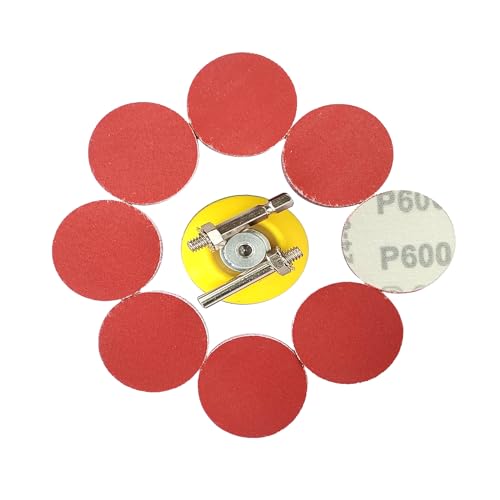 Wanmutrun 100 Stück Schleifpapier Klett 50mm Körnung 600 Geeignet für Mini-Poliermaschinen ist die Beste Wahl für kleine Flächen Polieren. von Wanmutrun
