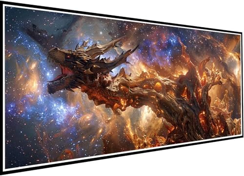 Diamond Painting Erwachsene Groß XXL 100x235cm, Drachen Diamant Painting Bilder Karikatur Diamant Malerei Set für Anfänger DIY 5D Eckige Steine Strass Kreuzstich Set Als Geschenk für Wand Deko 57-pH Diamond Painting Erwachsene Groß XXL 100x235cm, Drachen Diamant Painting Bilder Karikatur Diamant Malerei Set für Anfänger DIY 5D Eckige Steine Strass Kreuzstich Set Als Geschenk für Wand Deko 57-pH von Wanziho
