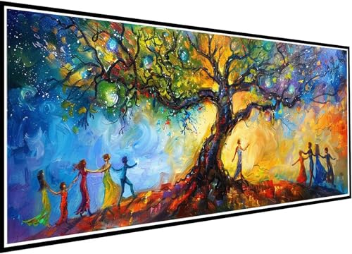 Diamond Painting Erwachsene Groß XXL 100x235cm, Traum Diamant Painting Bilder Baum Des Lebens Diamant Malerei Set für Anfänger and Kinder DIY 5D Eckige Steine Strass Kreuzstich Set für Wand Deko 48-p7 Diamond Painting Erwachsene Groß XXL 100x235cm, Traum Diamant Painting Bilder Baum Des Lebens Diamant Malerei Set für Anfänger and Kinder DIY 5D Eckige Steine Strass Kreuzstich Set für Wand Deko 48-p7 von Wanziho