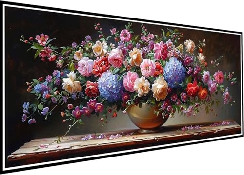 Diamond Painting Erwachsene Groß XXL 90x210cm, Blume Diamant Painting Bilder Pfingstrose Diamant Malerei Set für Anfänger DIY 5D Eckige Steine Strass Kreuzstich Set Als Geschenk für Wand Deko 59-p6 Diamond Painting Erwachsene Groß XXL 90x210cm, Blume Diamant Painting Bilder Pfingstrose Diamant Malerei Set für Anfänger DIY 5D Eckige Steine Strass Kreuzstich Set Als Geschenk für Wand Deko 59-p6 von Wanziho