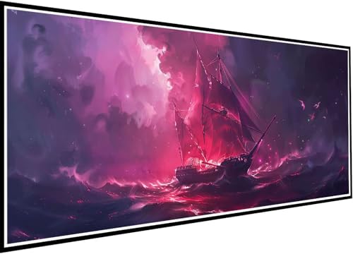 Diamond Painting Erwachsene Groß XXL 90x210cm, Meer Diamant Painting Bilder Boot Diamant Malerei Set für Anfänger and Kinder DIY 5D Eckige Steine Strass Kreuzstich Set Als Geschenk für Wand Deko 77-pE Diamond Painting Erwachsene Groß XXL 90x210cm, Meer Diamant Painting Bilder Boot Diamant Malerei Set für Anfänger and Kinder DIY 5D Eckige Steine Strass Kreuzstich Set Als Geschenk für Wand Deko 77-pE von Wanziho