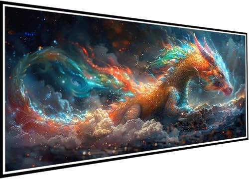 Diamond Painting Erwachsene Groß XXL 90x210cm, Tier Diamant Painting Bilder Drachen Diamant Malerei Set für Anfänger Kinder DIY 5D Eckige Steine Strass Kreuzstich Set Als Geschenk für Wand Deko 89-pD Diamond Painting Erwachsene Groß XXL 90x210cm, Tier Diamant Painting Bilder Drachen Diamant Malerei Set für Anfänger Kinder DIY 5D Eckige Steine Strass Kreuzstich Set Als Geschenk für Wand Deko 89-pD von Wanziho