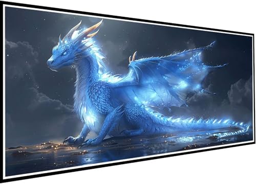 Diamond Painting Erwachsene Groß XXL 90x210cm, Tier Diamant Painting Bilder Drachen Diamant Malerei Set für Anfänger Kinder DIY 5D Eckige Steine Strass Kreuzstich Set Als Geschenk für Wand Deko 32-p9 Diamond Painting Erwachsene Groß XXL 90x210cm, Tier Diamant Painting Bilder Drachen Diamant Malerei Set für Anfänger Kinder DIY 5D Eckige Steine Strass Kreuzstich Set Als Geschenk für Wand Deko 32-p9 von Wanziho