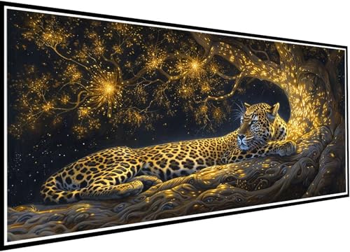Diamond Painting Erwachsene Groß XXL 90x210cm, Tier Diamant Painting Bilder Leopard Diamant Malerei Set für Anfänger Kinder DIY 5D Eckige Steine Strass Kreuzstich Set Als Geschenk für Wand Deko 65-p7 Diamond Painting Erwachsene Groß XXL 90x210cm, Tier Diamant Painting Bilder Leopard Diamant Malerei Set für Anfänger Kinder DIY 5D Eckige Steine Strass Kreuzstich Set Als Geschenk für Wand Deko 65-p7 von Wanziho