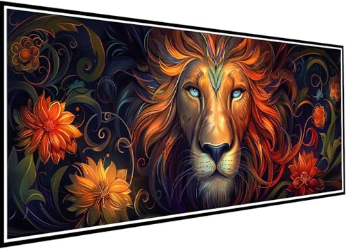 Diamond Painting Erwachsene Groß XXL 90x210cm, Tier Diamant Painting Bilder Löwe Diamant Malerei Set für Anfänger and Kinder DIY 5D Eckige Steine Strass Kreuzstich Set Als Geschenk für Wand Deko 41-pR Diamond Painting Erwachsene Groß XXL 90x210cm, Tier Diamant Painting Bilder Löwe Diamant Malerei Set für Anfänger and Kinder DIY 5D Eckige Steine Strass Kreuzstich Set Als Geschenk für Wand Deko 41-pR von Wanziho