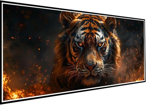Diamond Painting Erwachsene Groß XXL 90x210cm, Tier Diamant Painting Bilder Tiger Diamant Malerei Set für Anfänger Kinder DIY 5D Eckige Steine Strass Kreuzstich Set Als Geschenk für Wand Deko 26-p1 Diamond Painting Erwachsene Groß XXL 90x210cm, Tier Diamant Painting Bilder Tiger Diamant Malerei Set für Anfänger Kinder DIY 5D Eckige Steine Strass Kreuzstich Set Als Geschenk für Wand Deko 26-p1 von Wanziho