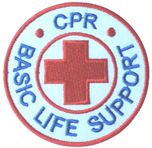 Wardah Limited CPR Basic Life Support Besticktes Abzeichen zum Aufnähen oder Aufbügeln, 7,5 cm von Wardah Limited