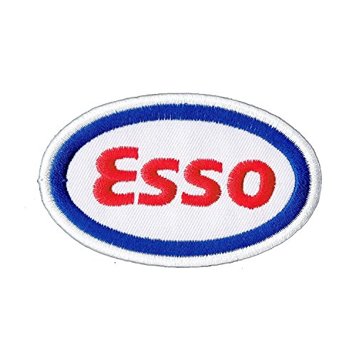 Wardah Limited ESSO Weiß Bordüre Bestickt Abzeichen Patch Aufnäher Oder Zum Aufbügeln 7 cm von Wardah Limited