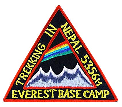 Wardah Limited Trekking in Nepal Mount Everest Base Camp Bestickter Abzeichen zum Aufnähen oder Aufbügeln, 9 cm von Wardah Limited