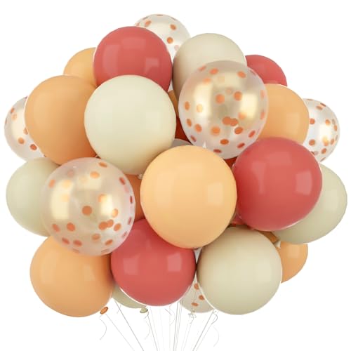 WAREHOUSE 30 Stück 12” Ballons Rosegold Weiß,Luftballons Geburtstag,Ballons Helium,Luftballons Rosegold Weiß,Luftballon Girlande für luftballons hochzeit,ballon girlande, Taufe Deko. von Warehouse