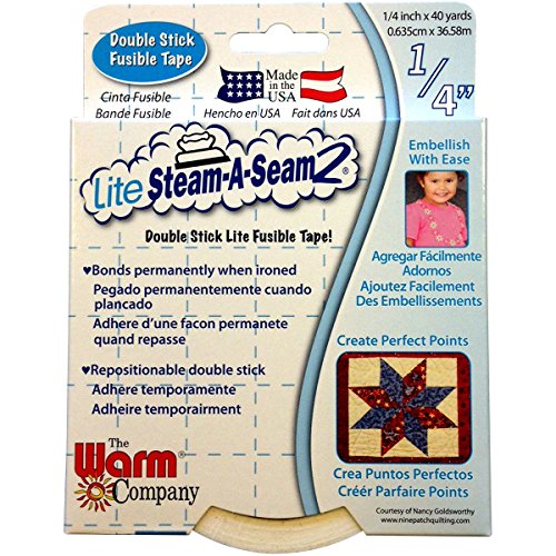 Warm Company Lite Steam-A-Seam Double Stick Fusible Web, Mehrfarbig, 1,49 x 12,19 x 15,87 cm Warm Company Lite Steam-A-Seam Double Stick Fusible Web, Mehrfarbig, 1,49 x 12,19 x 15,87 cm von The Warm Company