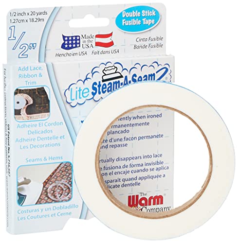 Warm Company Lite Steam-A-Seam Double Stick Fusible Web, mehrfarbig, 1,49 x 12,19 x 15,74 cm von The Warm Company