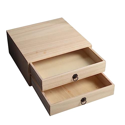 1 Stück Karton Schubladenbox Schubladenschrank Aufbewahrungsschubladen Desktop-schubladenbehälter Kleinigkeiten-organizer Aus Holz Schubladen-organizer Veranstalter Zypresse Tee von Warmhm