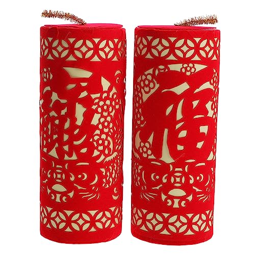 Warmhm 1 Paar Simulierte Feuerwerksornamente Jahr Kulisse Frühling Fans des Chinesischen Jahres Chinoiserie Couplet Festival Girlande Jahr Drache Mond- Jahr Türbanner Rot Papier Warmhm 1 Paar Simulierte Feuerwerksornamente Jahr Kulisse Frühling Fans des Chinesischen Jahres Chinoiserie Couplet Festival Girlande Jahr Drache Mond- Jahr Türbanner Rot Papier von Warmhm