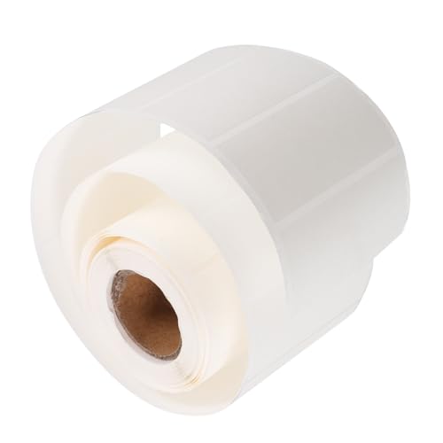 Warmhm 1 Rolle Lösliche Lebensmitteletiketten Aufkleber leer Kühlschranketiketten Klebstoff entfernbare Gefrieretiketten waschbare Etiketten für Lebensmittelbehälter Papier Weiß von Warmhm