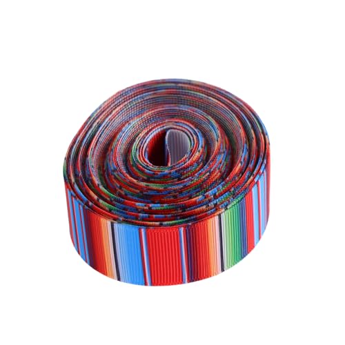Warmhm 1 Rolle Mexikanisches Band Buntes Band Mexikanischer Stoff Mexikanische Dekorationen Mexikanische Ornamente Mexikanisches Geschenkpapier Polyester von Warmhm