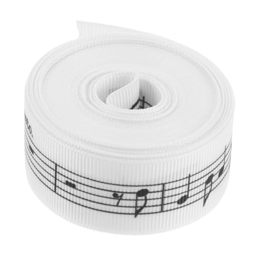 Warmhm 1 Rolle Musiknoten Polyesterband Geschenkband für Kreative Projekte Breit Yards zum Verpacken Basteln und Dekorieren für Musikliebhaber von Warmhm